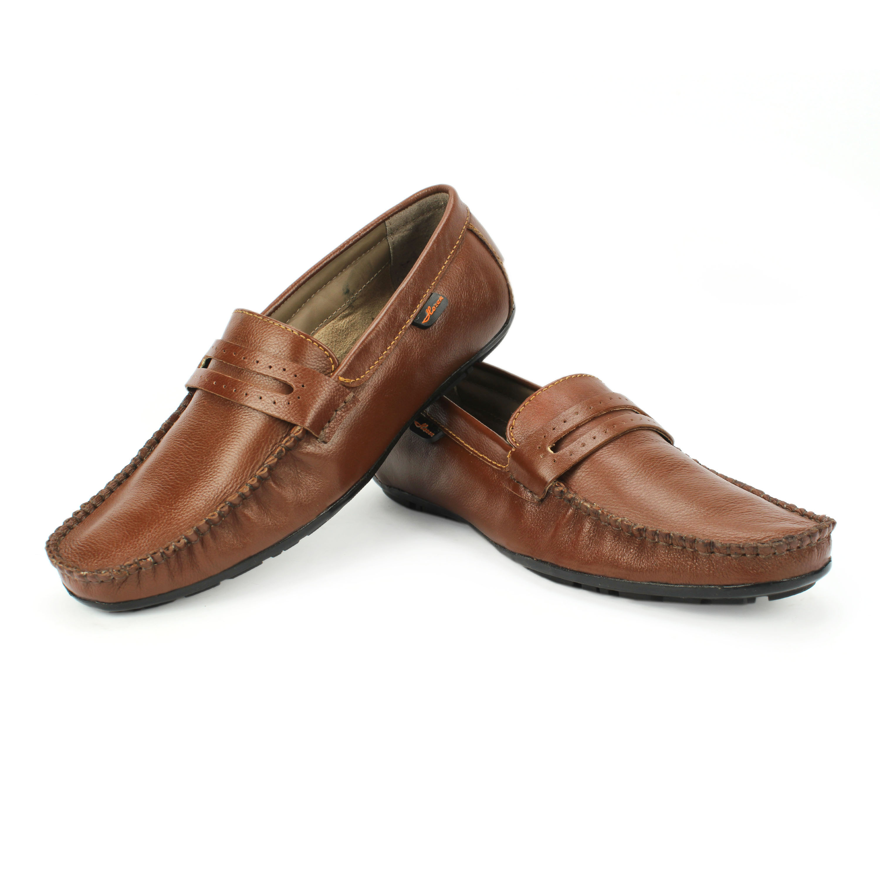 Tan Loafers For Men In Pure Leather Online Shopping Horex® 7086