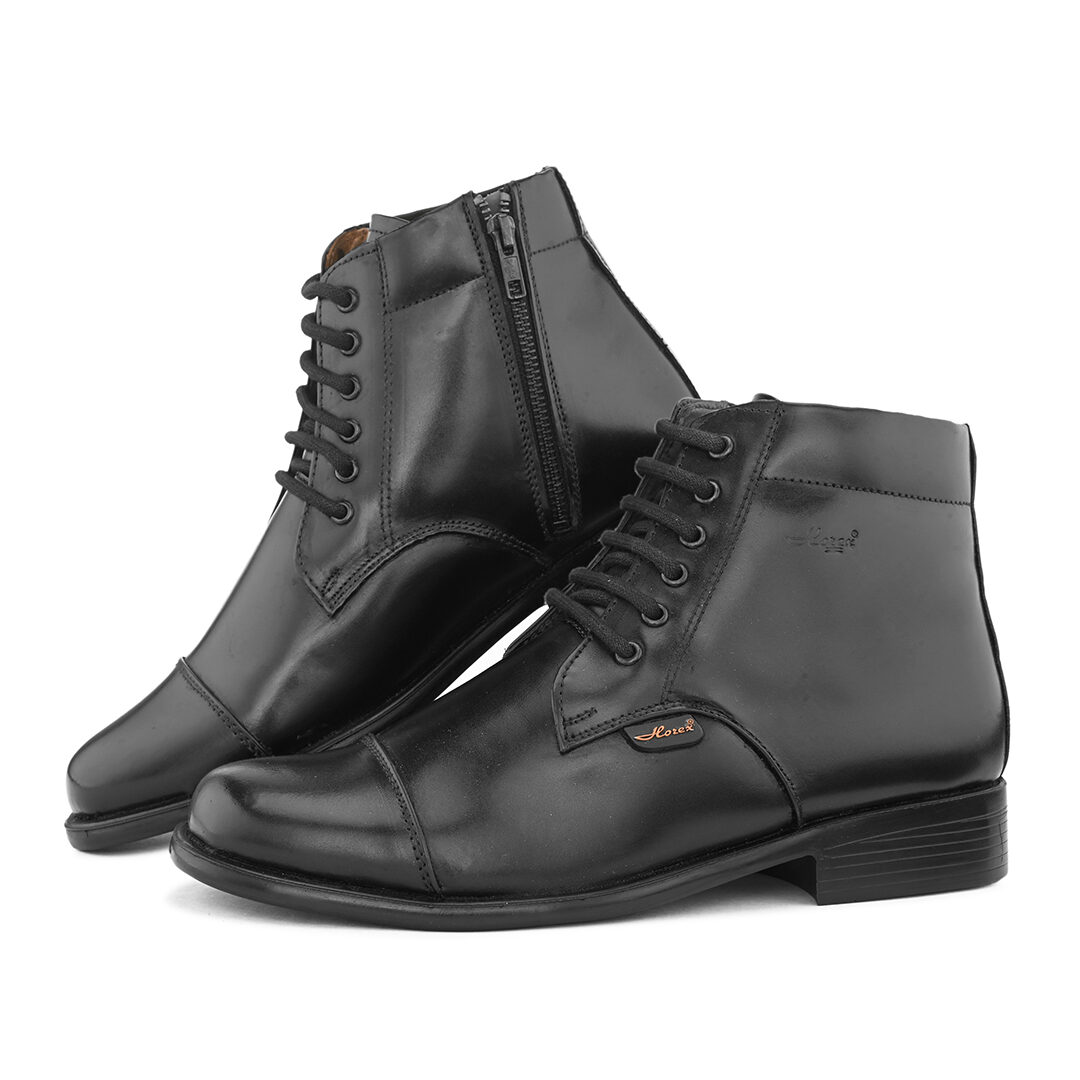 black oxford boots